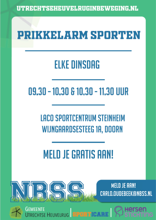 Prikkelarm Sporten