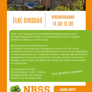 Sport en Community Care Perzikengaard