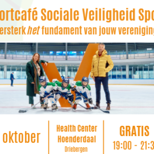 Sportcafé Sociale Veiligheid Sport